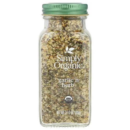 Simply Organic, Ajo y hierbas, 88 g (3,1 oz)