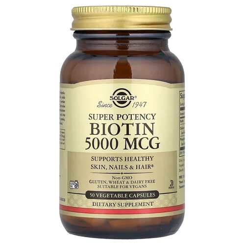 Solgar, Biotina, 50 cápsulas vegetales