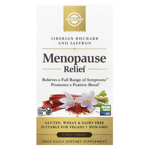 Solgar, Alivio de la menopausia, 30 minicomprimidos