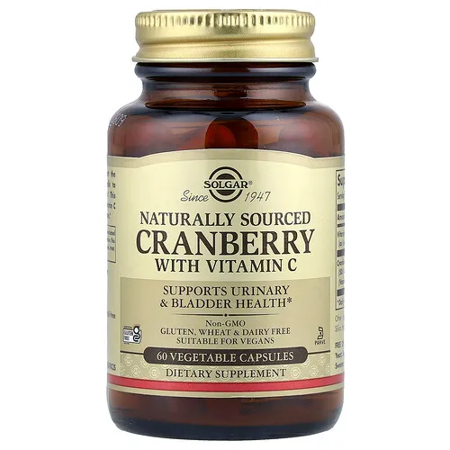 Solgar, Arándano Natural, con Vitamina C, 60 cápsulas veganas