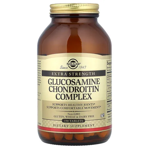 Solgar, Complejo de glucosamina y condroitina, 150 comprimidos