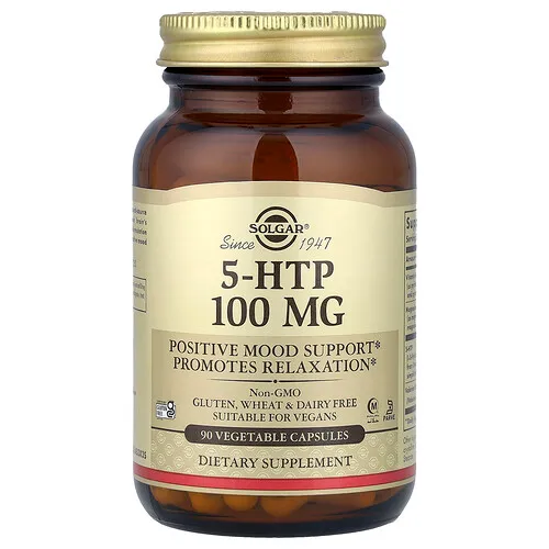 Solgar, 5-HTP, 90 cápsulas vegetales