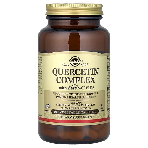 Solgar, Complejo de quercetina con Ester-C® Plus, 100 cápsulas vegetales