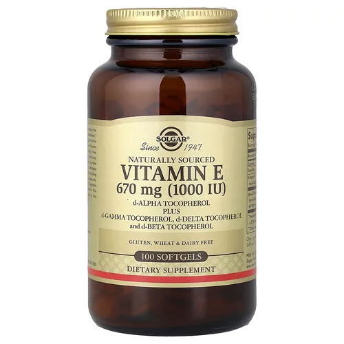 Solgar, Vitamina E, 100 cápsulas blandas
