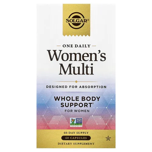 Solgar, Suplemento multivitamínico de uso diario para mujeres, 60 cápsulas