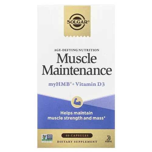 Solgar, Nutrición antienvejecimiento, Mantenimiento muscular, 60 cápsulas