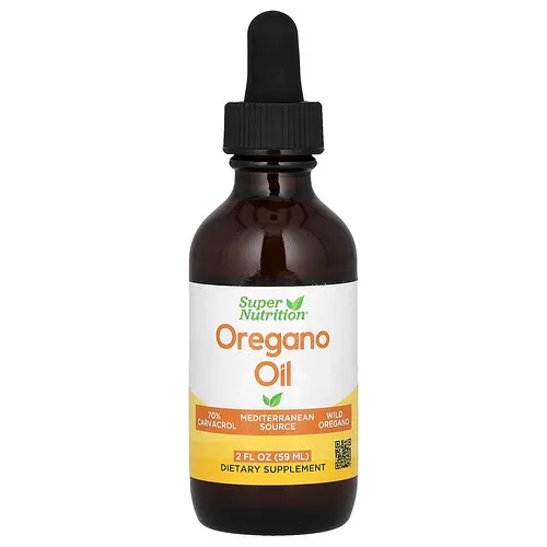 Super Nutrition, Aceite de orégano, 40 mg, 59 ml (2 oz. líq.)