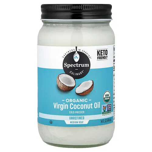Spectrum Culinary, Aceite de Coco Virgen Orgánico, Sin Refinar, 14 fl oz (414 ml)