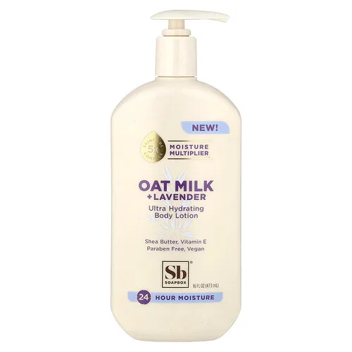 Soapbox, Loción corporal ultrahidratante, Leche de avena y lavanda, 473 ml (16 oz. líq.)