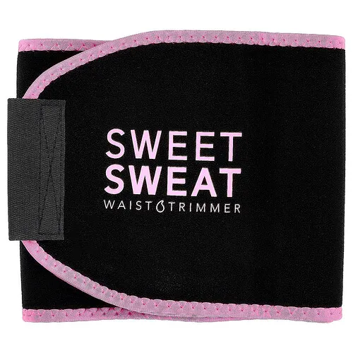 Sports Research, Sweet Sweat®, Faja reductora de cintura, Grande, Rosa, 1 cinturón
