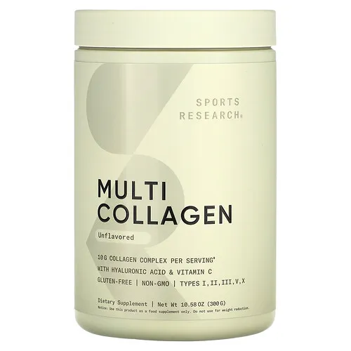 Sports Research, Complejo de múltiples colágenos, Sin sabor, 302 g (10,65 oz)
