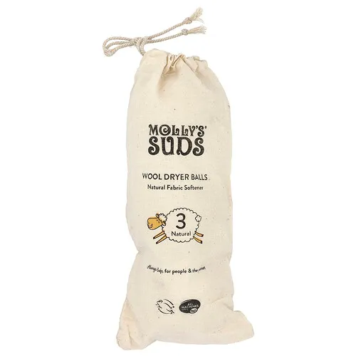 Molly's Suds, Bolas de lana para secadora, 3 bolas