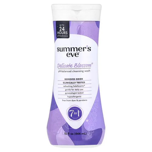 Summer's Eve, Solución de higiene íntima con pH equilibrado 7 in 1™, Delicate Blossom®, 444 ml (15 oz. líq.)