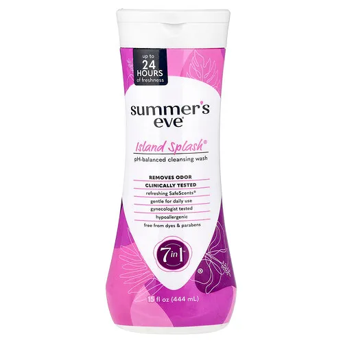 Summer's Eve, Solución de limpieza con pH equilibrado 7 in 1™, Island Splash®, 444 ml (15 oz. líq.)