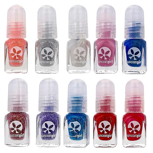 SuncoatGirl, Kit de esmalte de uñas a base de agua, Flare & Fancy, Kit de 12 piezas