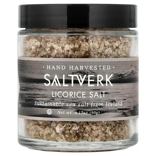 Saltverk, Sal de regaliz, 90 g (3,17 oz)