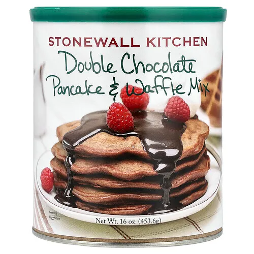 Stonewall Kitchen, Mezcla para preparar panqueques y waffles con doble chocolate, 453,6 g (16 oz)
