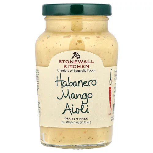 Stonewall Kitchen, Alioli de habanero y mango, picante, 291 g (10,25 oz)