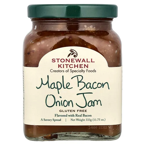 Stonewall Kitchen, Mermelada de arce, tocino y cebolla, 333 g (11,75 oz)