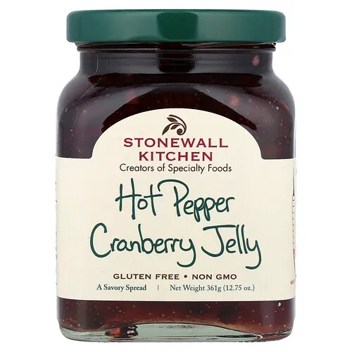 Stonewall Kitchen, Jalea de arándano rojo y pimiento picante, Mediana, 361 g (12,75 oz)