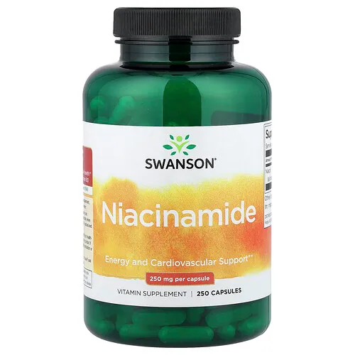 Swanson Vitamins, Niacinamida, 250 mg, 250 cápsulas