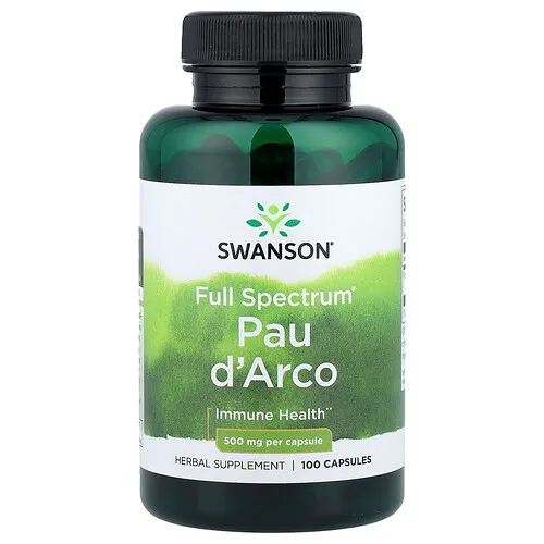 Swanson Vitamins, Pau d'arco Full Spectrum®, 500 mg, 100 cápsulas