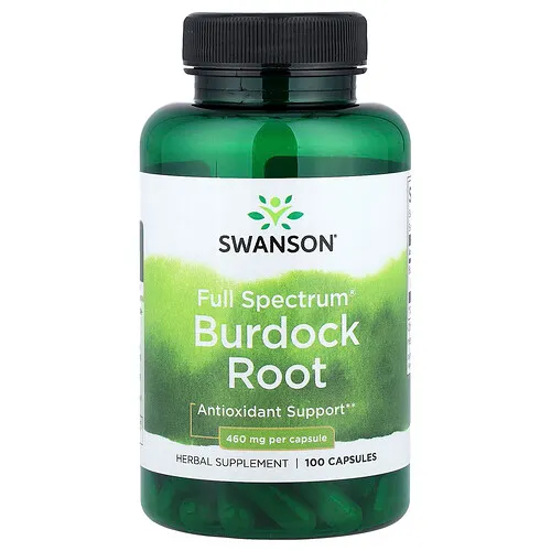 Swanson Vitamins, Raíz de bardana Full Spectrum®, 100 cápsulas (460 mg por cápsula)
