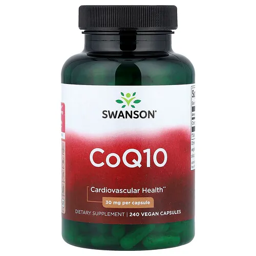 Swanson Vitamins, CoQ10, 30 mg, 240 cápsulas veganas