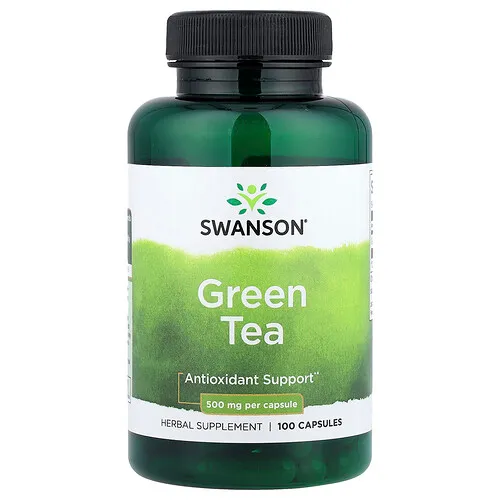Swanson Vitamins, Té verde, 500 mg, 100 cápsulas