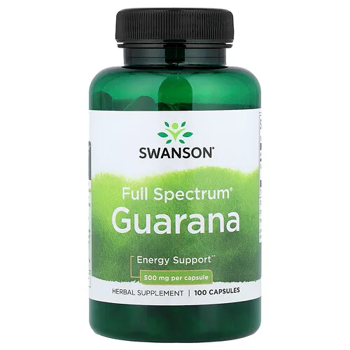 Swanson Vitamins, Guaraná Full Spectrum®, 500 mg, 100 cápsulas