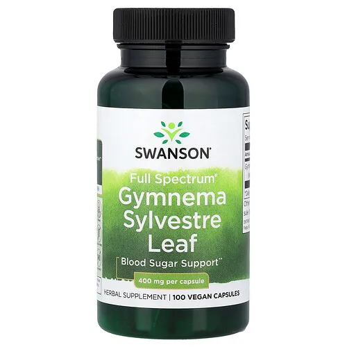 Swanson Vitamins, Full Spectrum®, Hoja de Gymnema sylvestre, 400 mg, 100 cápsulas veganas