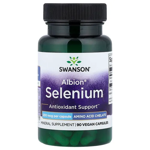 Swanson Vitamins, Selenio Albion®, 200 mcg, 90 cápsulas veganas