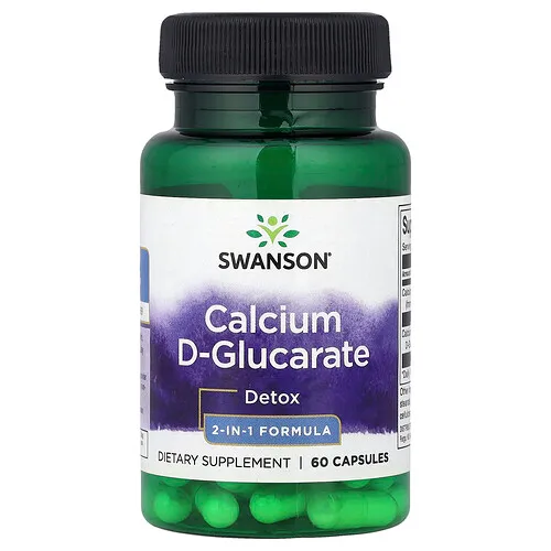 Swanson Vitamins, D-glucarato de calcio, 60 cápsulas (250 mg por cápsula)