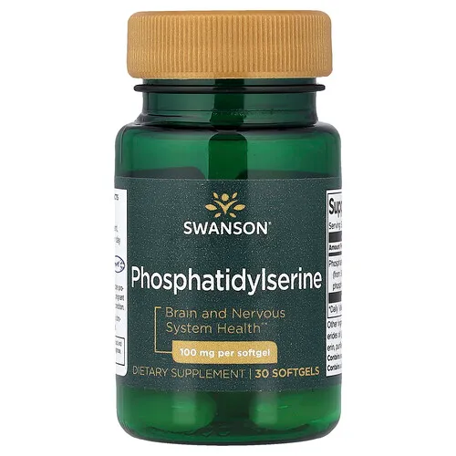 Swanson Vitamins, Fosfatidilserina, 100 mg, 30 cápsulas blandas