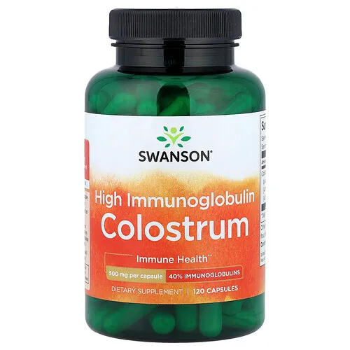 Swanson Vitamins, Calostro con alto contenido de inmunoglobulinas, 120 cápsulas (500 mg por cápsula)