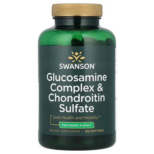 Swanson Vitamins, Complejo de glucosamina y sulfato de condroitina, 120 cápsulas blandas