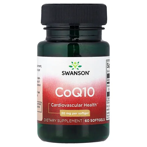 Swanson Vitamins, CoQ10, 30 mg, 60 cápsulas blandas