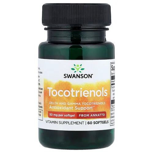 Swanson Vitamins, Tocotrienoles provenientes del achiote, 50 mg, 60 cápsulas blandas