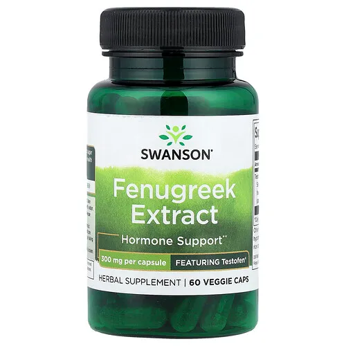 Swanson Vitamins, Extracto de fenogreco, 300 mg, 60 cápsulas vegetales