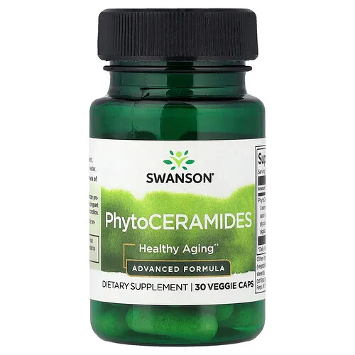 Swanson Vitamins, PhytoCeramides, Fórmula avanzada, 30 cápsulas vegetales (30 mg por cápsula)