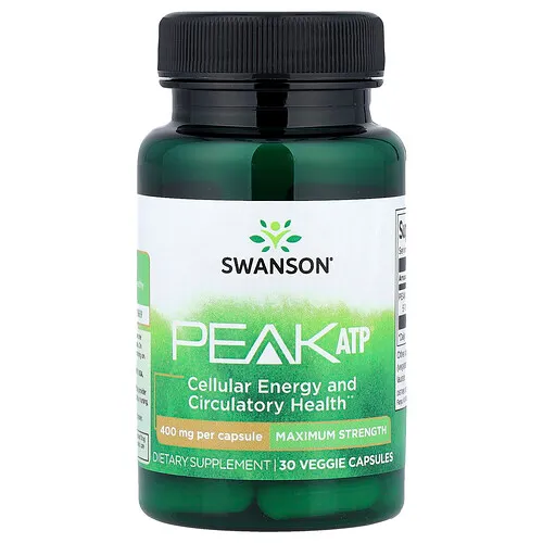Swanson Vitamins, Peak ATP®, 400 mg, 30 cápsulas vegetales