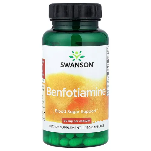 Swanson Vitamins, Benfotiamina, 80 mg, 120 cápsulas