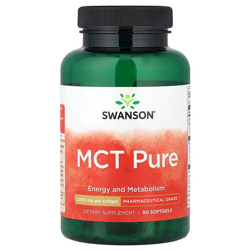 Swanson Vitamins, MCT puro, 1000 mg, 90 cápsulas blandas