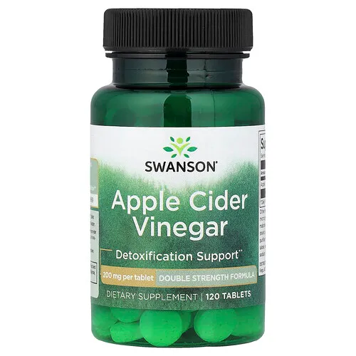 Swanson Vitamins, Vinagre de sidra de manzana, 200 mg, 120 comprimidos