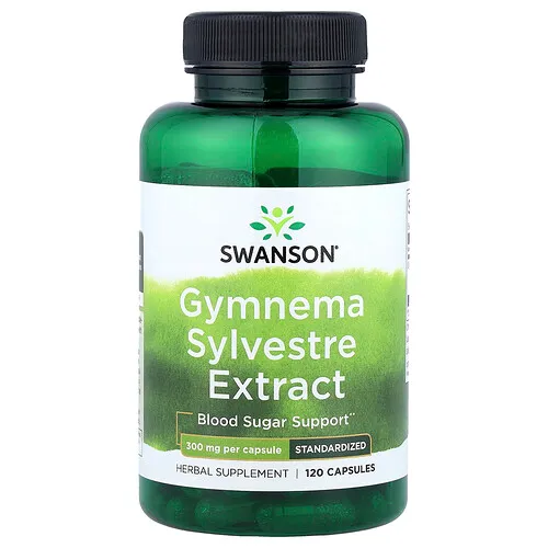 Swanson Vitamins, Extracto de Gymnema sylvestre, Estandarizado, 300 mg, 120 cápsulas