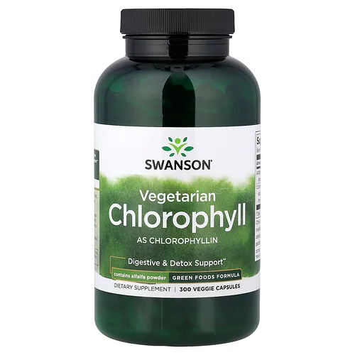 Swanson Vitamins, Clorofila vegetal, 300 cápsulas vegetales