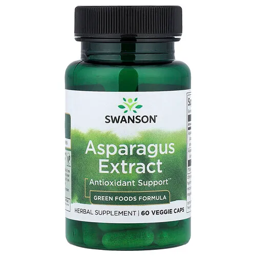 Swanson Vitamins, Extracto de espárrago, 60 cápsulas vegetales