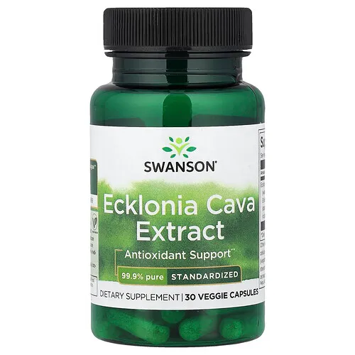 Swanson Vitamins, Extracto de Ecklonia cava, 30 cápsulas vegetales (53 mg por cápsula)