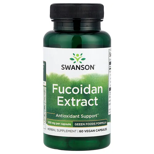 Swanson Vitamins, Extracto de fucoidan, 500 mg, 60 cápsulas veganas