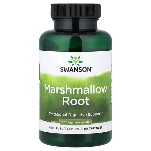 Swanson Vitamins, Raíz de malvavisco, 500 mg, 90 cápsulas